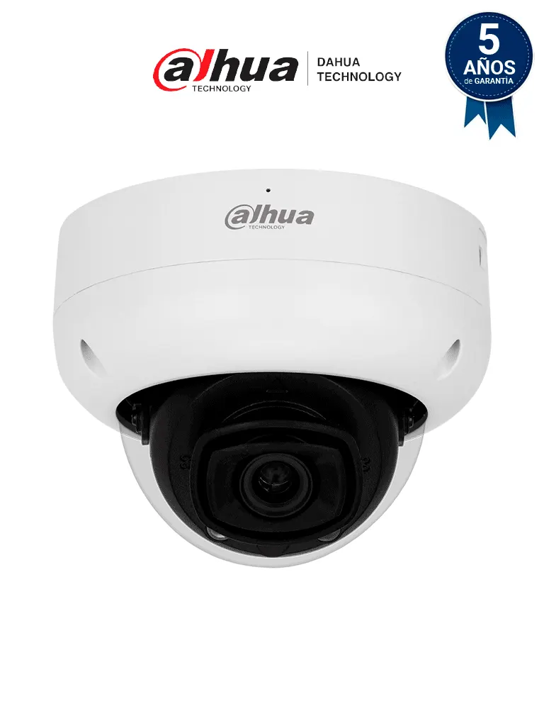 DAHUA DH-IPC-HDBW5442R-ASE - Cámara IP Domo de 4 Megapixeles/ Lente de 2.8mm/ IR LED 50m/ AcuPick / WizMind/ Metadatos/ Protección Perimetral/ Conteo de Personas/ SMD 3.0/ IP67/ IK10/ E&S de Alarma y Audio