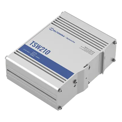 Switch industrial Teltonika TSW210 con 8 puertos Gigabit y 2 SFP