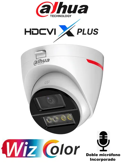 Cámara domo Dahua DH-HAC-HDW1249XN-A-PRO con video a color 24/7