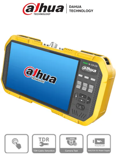 Probador de video Dahua PFM907-E con pantalla táctil de 7 pulgadas