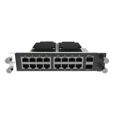 Tarjeta de envío LED NOVASTAR H-16XRJ45-2FSC de 16 puertos Gigabit