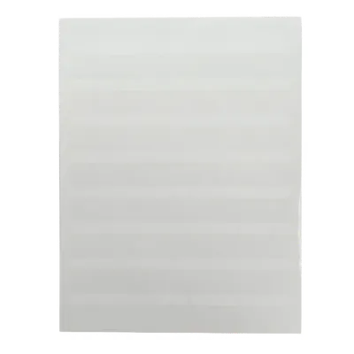 Etiqueta para componente / 96.3 mm x 7.6 mm / 3.79 in x 0.3 in / Poliolefina / Blanco / Láser e inyección de tinta