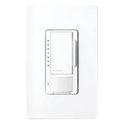 Atenuador con sensor de ocupación Maestro C.L / 600 W inc-hal / 150 W LED-CFL / 120 V / PIR 180° / sin neutro / unipolar o multilocalización