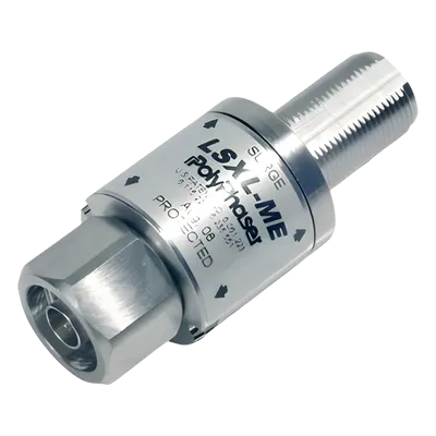 Protector Coaxial RF / 1.8-3.8 GHz + 4.2-6.0 GHz / N Macho-Hembra / Bloqueo DC / IP65 / 10W