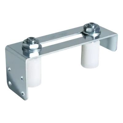 Placa guía para puertas corredizas / Acero galvanizado / Rodillos de nylon / Espesor 0-85 mm / 0.47 kg
