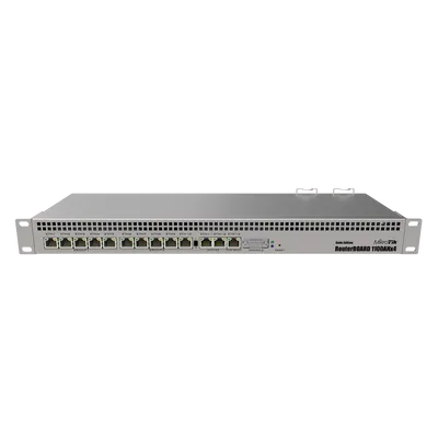 RB1100AHx4 Dude Edition, 13 Puertos Gigabit, Almacenamiento M.2 60GB para Base de Datos Dude