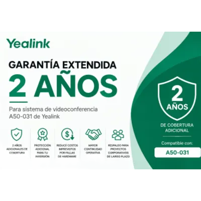 Garantía Extendida de 2 años para Sistema A50-031 de Yealink