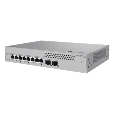 Switch de Acceso Administrable Capa 2+ / 8 Puertos Gigabit / 2 Puertos 10GE SFP+ Uplink / 56 Gbps / 42 Mpps