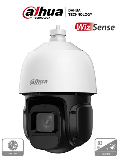 DAHUA SD3D216NB-GNY - Camara IP PTZ de 2 Megapixeles/ WizSense/ 16x de Zoom Optico/ 80 Metros de IR/ Detección de Vehiculos y Humanos/ SMD 3.0/ IP66/ Smart H.265+/ Ranura para MicroSD/ WDR Real de 120 dB/