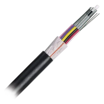 Cable de Fibra Óptica / 12 Hilos / Planta Externa / Multimodo OM3 50/125 / Dieléctrico / MDPE