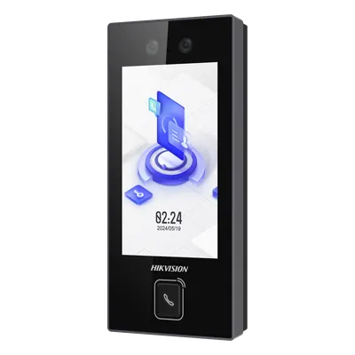 Terminal de acceso facial Hikvision DS-K1T344MBWX-E1 con PoE y Wi-Fi