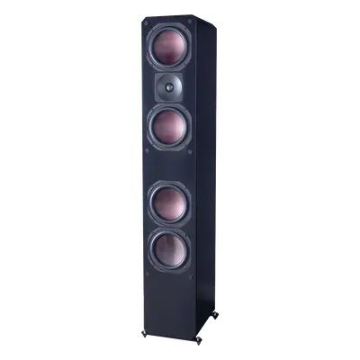 ELITE SERIES PREMIUM HOME THEATER 3 VIAS, 4 WOOFER DE FIBRA DE CARBONO 6.5", 1 TWEETER DE TITANIO, COLOR NEGRO
