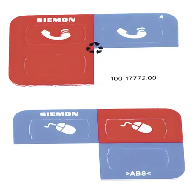 Icono de identificación para jacks / Color rojo / Bolsa con 100 piezas / Compatible Z-MAX / PoE++ 802.3bt / HDBaseT