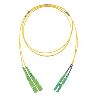 Jumper de fibra óptica Panduit F92ERANB1SNM002 OS2 duplex de 2 m