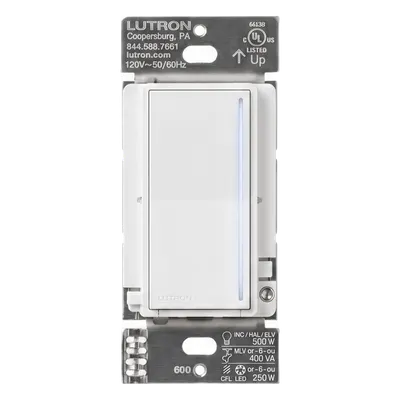 Atenuador táctil Lutron RadioRA 3 RRSTPRONWH para iluminación LED+
