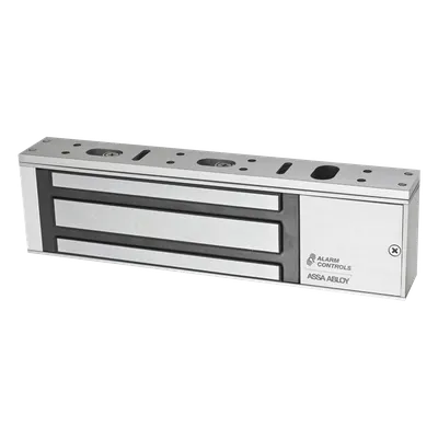 Chapa Magnética / 1200 lbs Fuerza de Retención / Voltaje Dual 12/24 V DC / Montaje Sin Herramientas / UL 10C, UL 294, ULC-S104