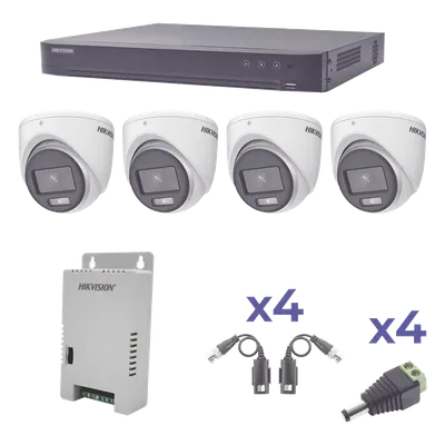 Kit de videovigilancia Hikvision KH1080P4EC con 4 cámaras ColorVu