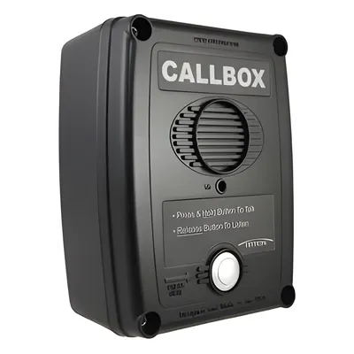 Callbox inalámbrico RITRON RQX-417-B con mensajes de voz y PTT antivandálico