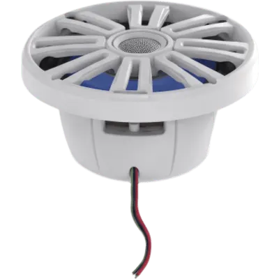 Bocina Marina Blanca 6.5" con Iluminación RGB | 25W | 4 Ohms | Tweeter Domo de Aluminio | Resistente al Agua y Rayos UV
