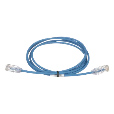 Cable de Parcheo UTP Cat6 / 28AWG Diámetro Reducido / 5 m (16.40 ft) / LSZH-CM / Azul