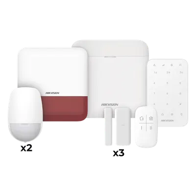 Kit de alarma inalámbrico Hikvision DS-PWA48-FULL-K(R) de 48 zonas