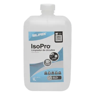 Limpiador para electrónicos SILIMEX ALCOHOL de evaporación rápida