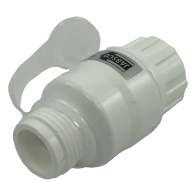 Regulador de Presión de Agua en Línea / 45 psi (3.1 bar) / Codo Giratorio / Filtro Extraíble / GHT 3/4' / Calidad Alimentaria / 3' x 1.5' (7.6 cm x 3.8 cm)