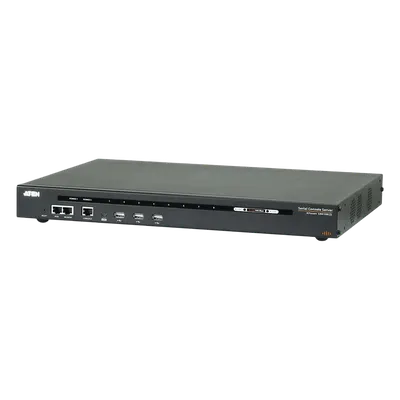 Servidor de consola serie por IP / 8 puertos / Redundancia de alimentación y red / TLS 1.2 / RSA 2048 bits