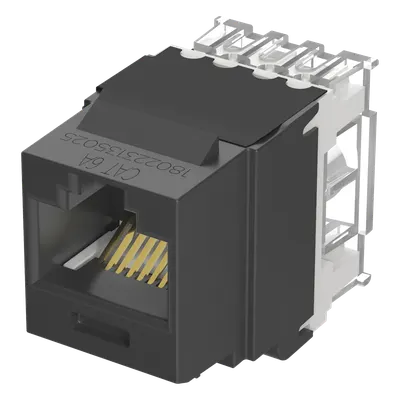 Conector keystone PANDUIT NK6X88MBL Cat 6A UTP negro