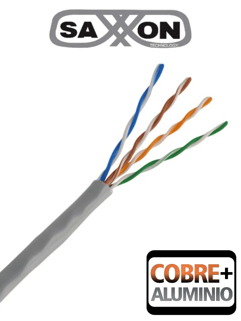 Cable UTP Cat5e SAXXON OUTP5ECCA305G de 305 metros para redes
