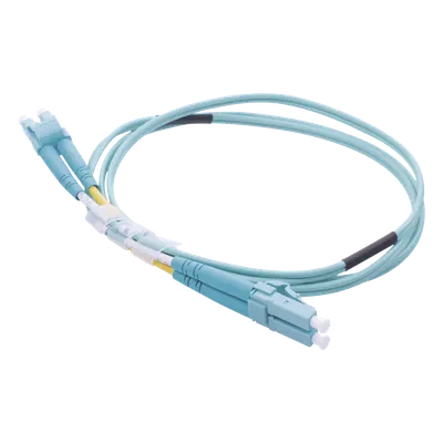 Jumper de Fibra Óptica / OM4 50/125 / LC-LC Dúplex / OFNR Riser / 2.0 mm / 1 m (3.28 pies)