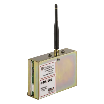 Comunicador GSM/GPRS para paneles PIMA. Permite envío de SMS, Llamadas o Datos. Compatible con la central SENTRY de PIMA