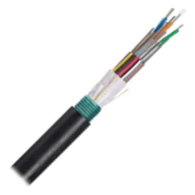 Cable de Fibra Óptica / 6 Hilos / Multimodo OM3 50/125 / Armadura de Acero Corrugado / Bloqueo de Agua en Seco / OSP / MDPE