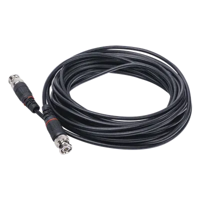 Cable Coaxial Armado con Conector BNC (Video) / Longitud de 8 mts / Optimizado para Cámaras 4K / Uso en Interior