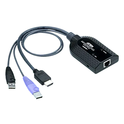 Módulo Adaptador KVM / USB-HDMI / Resolución 1920x1200 / Virtual Media / Smart Card / Audio De-Embedder / Compensación Automática de Señal