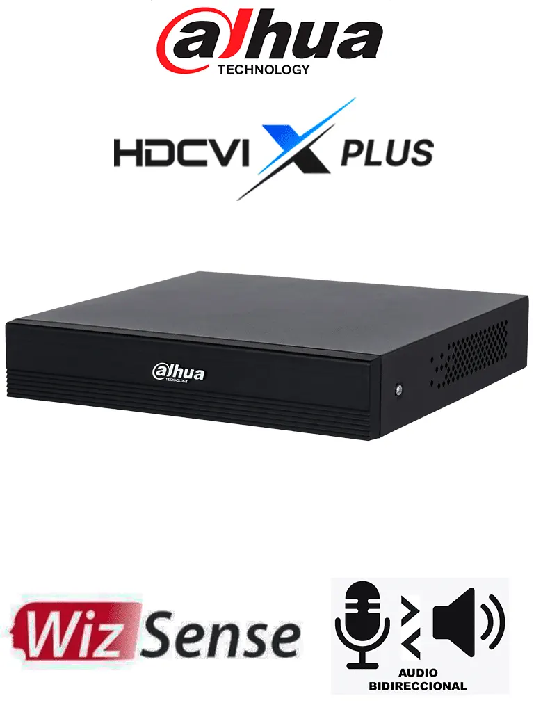 DVR Dahua DH-XVR1B08H-I/T de 8 canales con WizSense y audio bidireccional