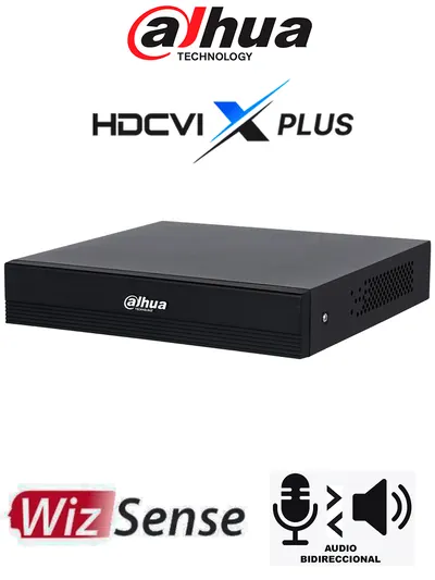 DVR Dahua DH-XVR1B08H-I/T de 8 canales con WizSense y audio bidireccional
