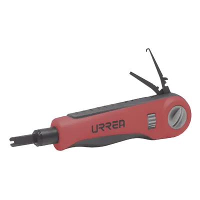 Ponchadora de Impacto con Cuchillas Tipo 66, 88 y 110, incluye gancho y extractor de cable.