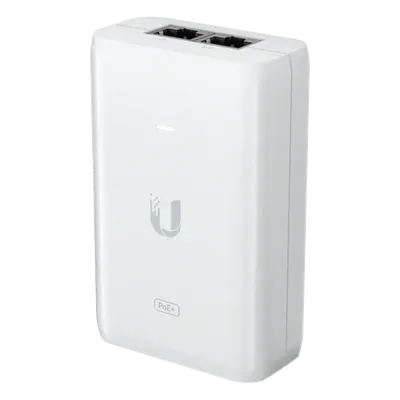 Adaptador PoE Ubiquiti (48 VDC, 0.65A) puerto Gigabit, ideal para equipos UniFi