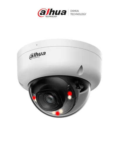Cámara IP domo Dahua DH-IPC-HDBW1439E1-A-IL de 4 MP con luz dual