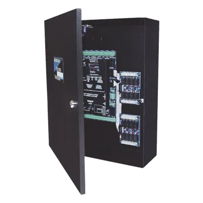 Controlador de Acceso / 4 Lectoras Wiegand / Doble Procesador / 45,000 Tarjetas / 16 Entradas Auxiliares / Gabinete con LED