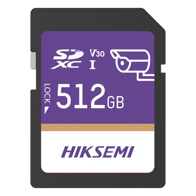 Tarjeta SD HIKSEMI GuardPro P10 de 512 GB para videovigilancia 24/7