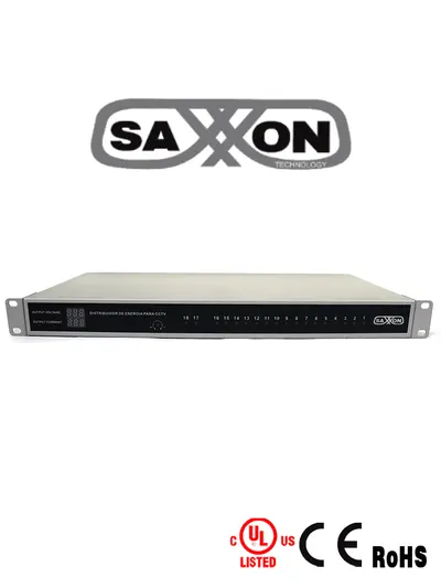 Fuente de poder SAXXON PSU1220-D18US para CCTV de 18 canales