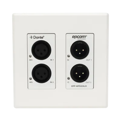 Extensor de audio EPCOM PROAUDIO EPPWPD22XLR con 2 entradas y 2 salidas