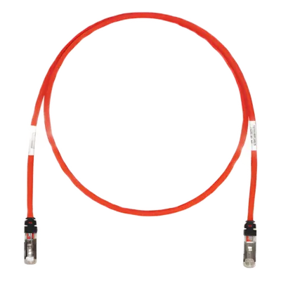 Patch Cord Cat6A / Blindado S/FTP / 1.52 m (5 ft) / 500 MHz / 26 AWG / PoE++ 2500 Ciclos / LS0H / Color Rojo