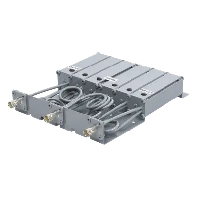 Duplexer VHF / 6 Cavidades / 136-148 MHz / 50 W / Separación Tx-Rx 5-8 MHz / Rechazo de Banda / BNC Hembra