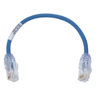 Cable de parcheo Cat6A PANDUIT UTP28X8INBU, azul de 20.3 cm