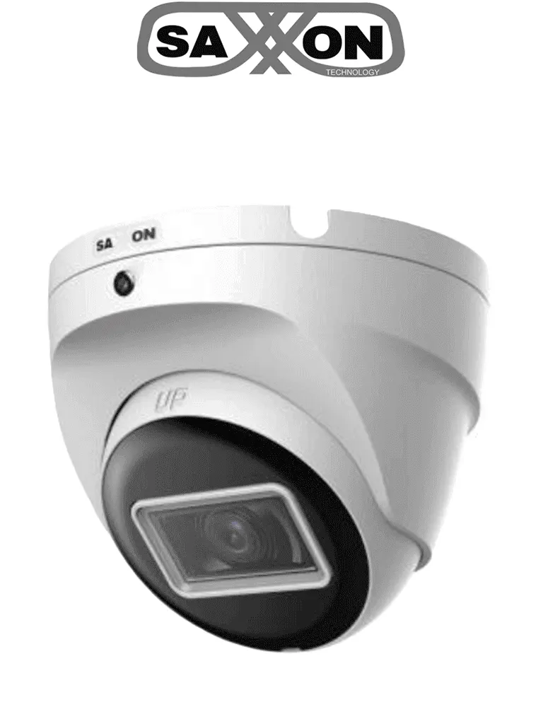 SAXXON SUA-HAC-T20M-0280B- Cámara Turret de 2 Megapíxeles 1080P/ Lente de 2.8 mm con Apertura de Hasta 100°/ Cámara Metálica