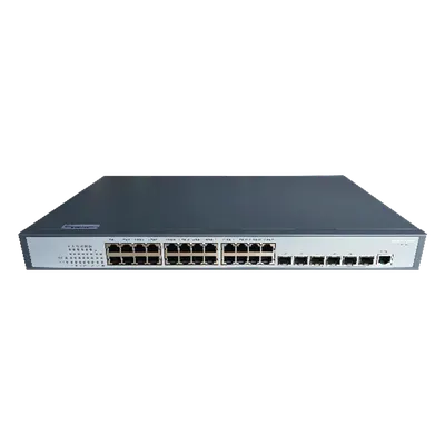 Switch core HIKVISION DS-3E3730 con 24 puertos Gigabit y 6 uplinks SFP+