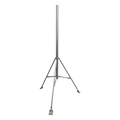 Tripié con Mástil / Tubo 2" / Altura 3 m (9.8 ft) / Acero Galvanizado en Caliente / ASTM A-36
